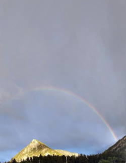 Rainbow over Golden Mountain